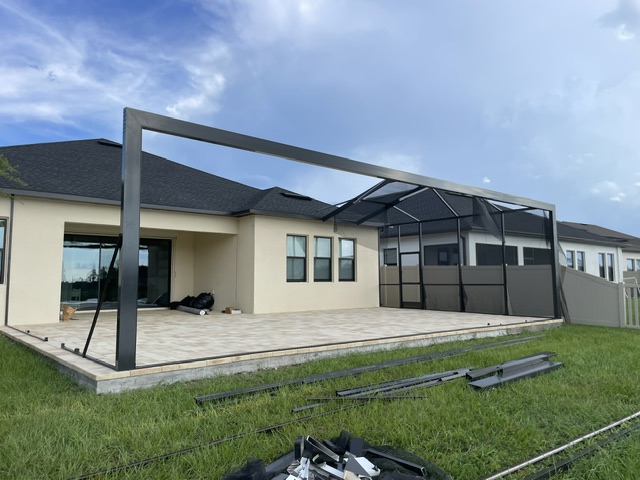 Pergola frame installation